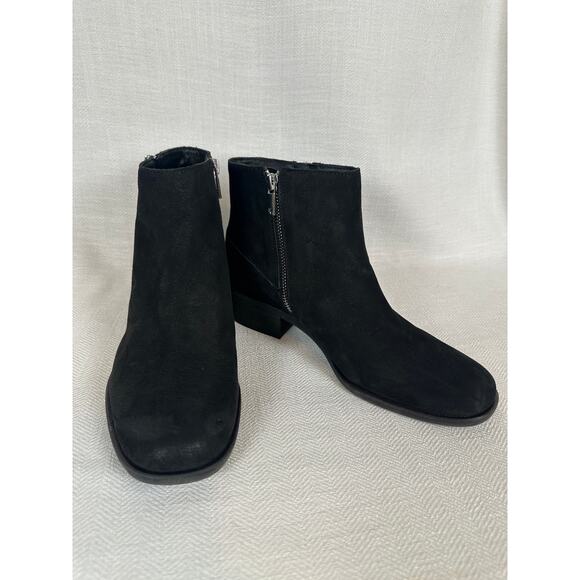 Lucky Brand 9M Baelee Bootie Suede Leather Ankle Boot Zipper Cozycore fall - Picture 2 of 7